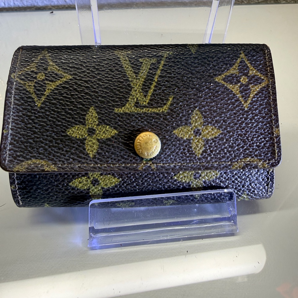 Louis Vuitton Brown And Gold Monogram Card Holder Louis Vuitton Brown And Gold Monogram Card Holder